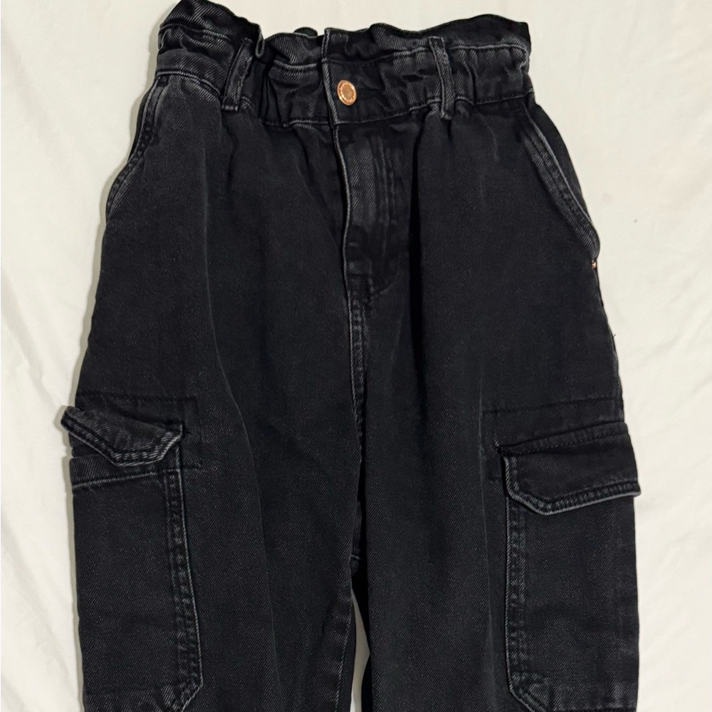 Zara Charcoal Cargo Trousers